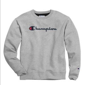 Champion Men's Powerblend® Crew, Script Logo *used